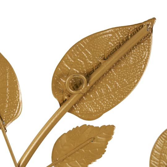 33" Gold Metal Leaf Metallic Wall Décor
